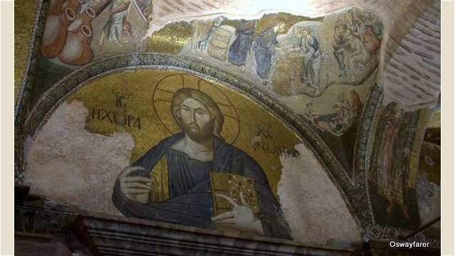 Christ Pantocrator - above door between exonarthex and narthex Chora_Museum_Christ_Pantocrator
