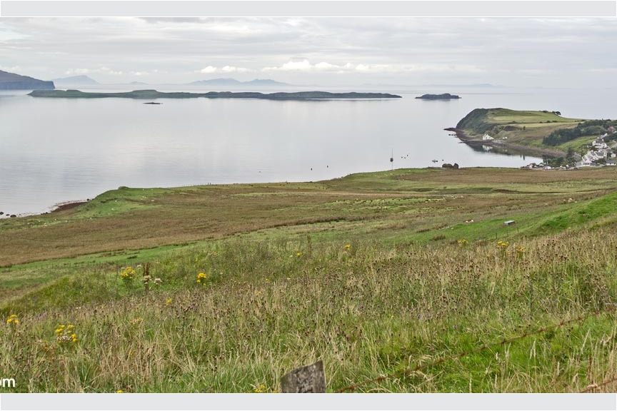 There are many villages nestled in the bays around Skye. Isle of Skye, Loch Bay - Village of Stein