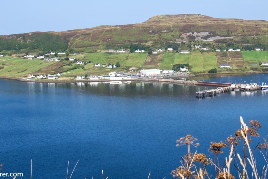 Uig has an important ferry terminal servicing the outer Hebrides. Isle of Skye, Uig Bay - Ferry Terminal