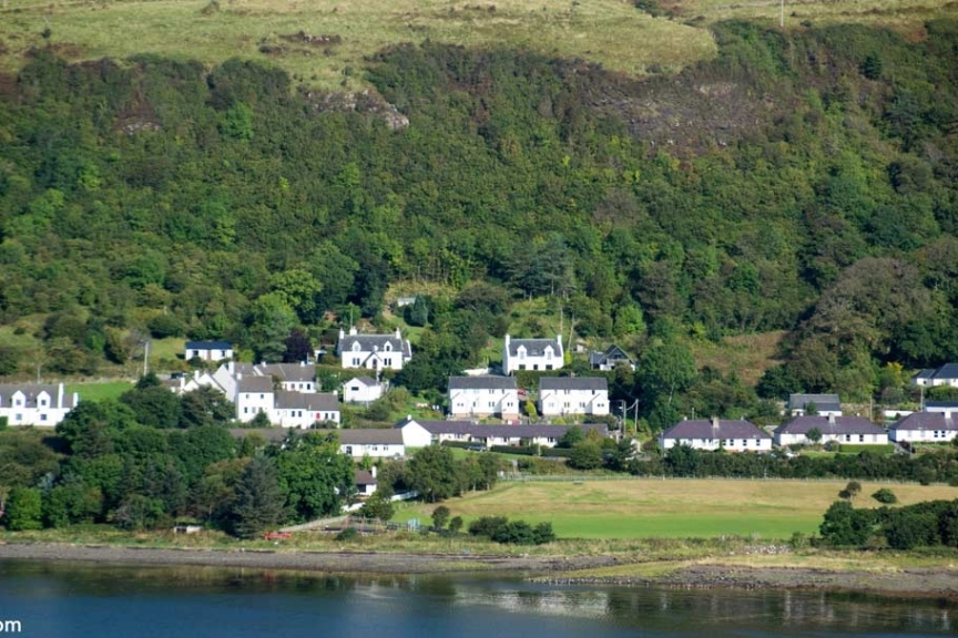 Such a pretty village. Isle of Skye, Uig Bay - Typical Skye Village