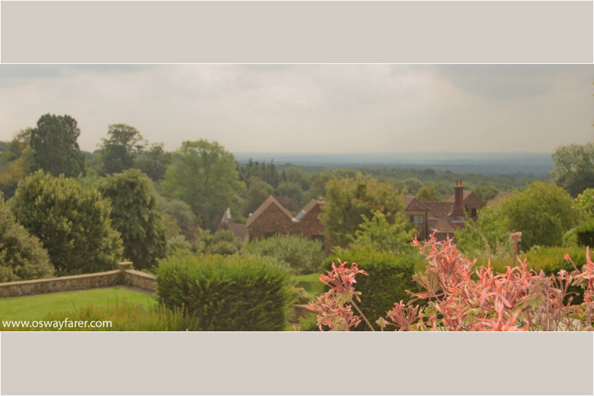 This is the view that Churchill so admired. He could see it from his office and the dining room. At the left hand end of the buildings shown is his painting studio which is open to the public. Weald-of-Kent