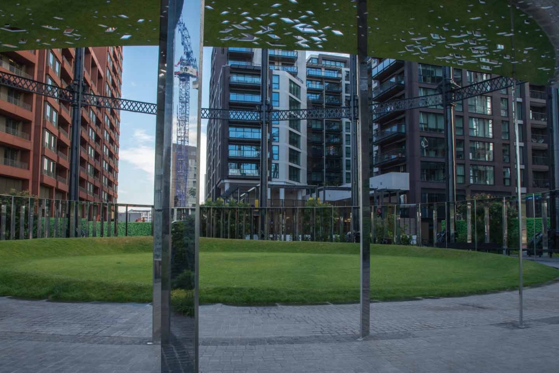 Gasholder Park - near Granary Square. Formerly Gas Holder #8 Gas-Holder-redevelopment-near-St-Pancras-Dock